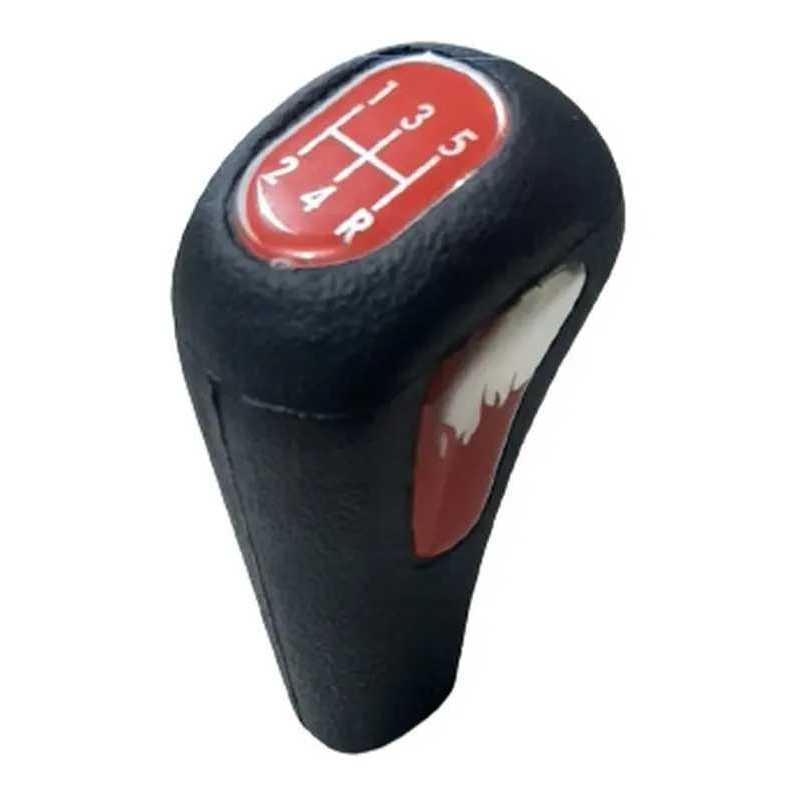 Manopla Bola Câmbio 5 Marchas Universal Esportiva Vermelho
