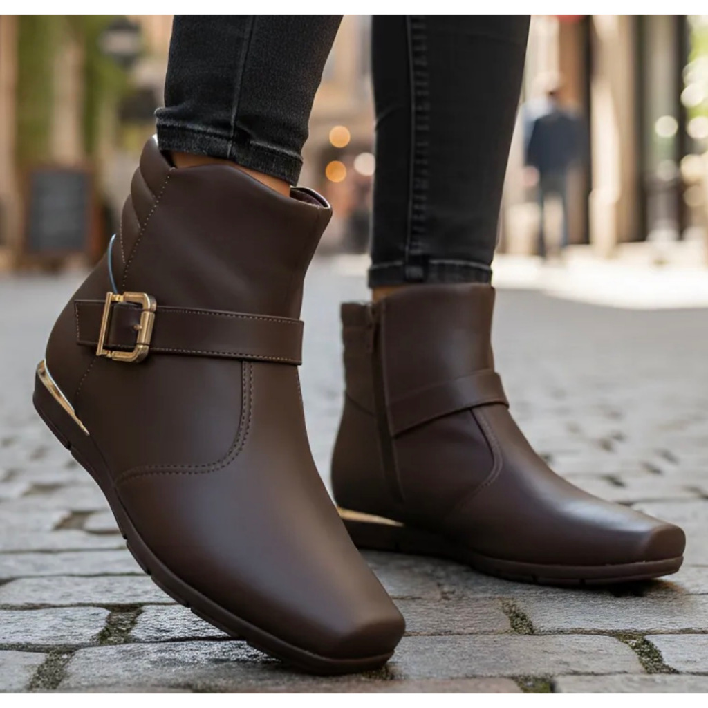 Bota feminina cano baixo do 33 ao 42 piccadilly Maxi conforto Medicinal 147307