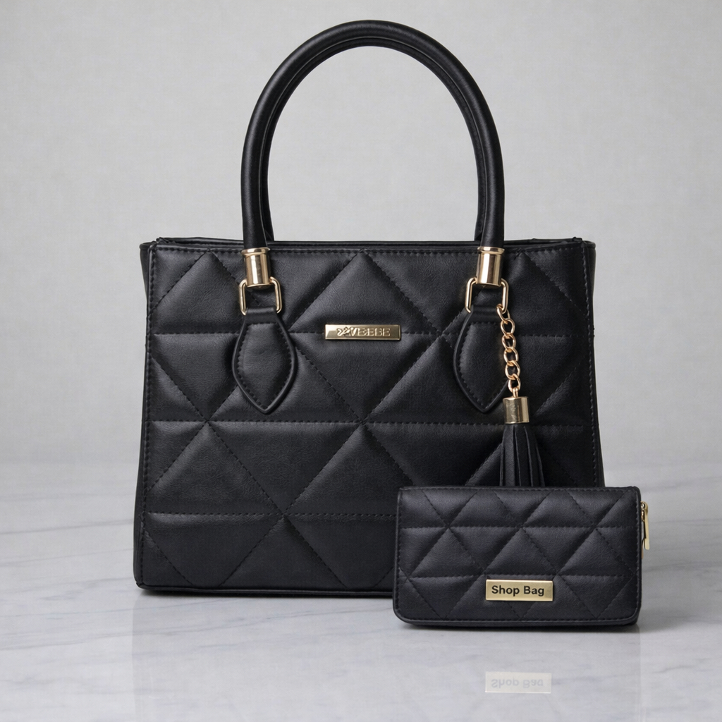 Kit Bolsa e Carteira Feminina ShopBag Dubai Lançamento em Oferta na Shopee