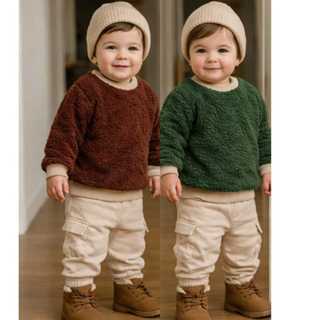 Casaco teddy baby 6 meses à 4 anos blusa de frio grossa pelinho - roupa de bebê menino em Oferta na Shopee