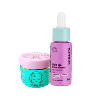 Kit de Tratamento Pele de Porcelana com Sérum de Arroz Kokeshi em Oferta na Shopee