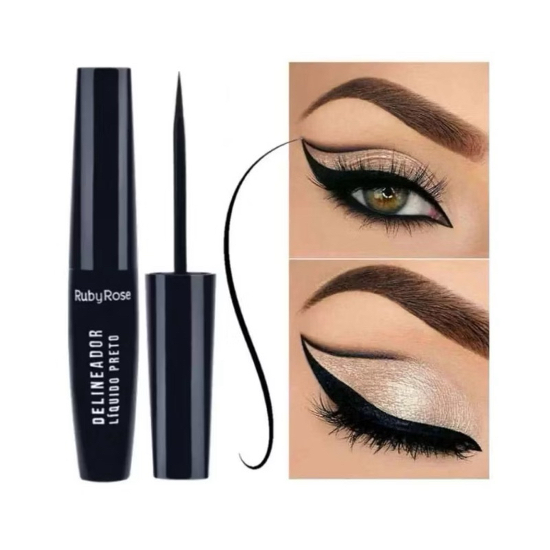 Delineador Liquido Preto - Hb8406 - - Rubyrose