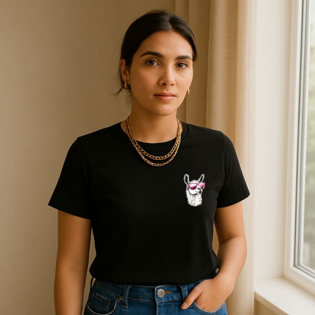 Camisa feminina Ilhama Estilo blogueirinha Camiseta Basica Algodão