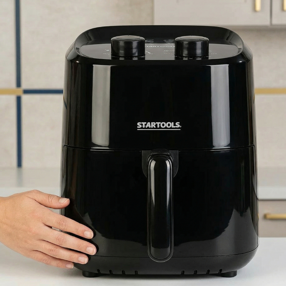 Fritadeira Elétrica Air Fryer Startools 3,4L 1200W Sem Óleo Antiaderente 220V Crocante Rápida