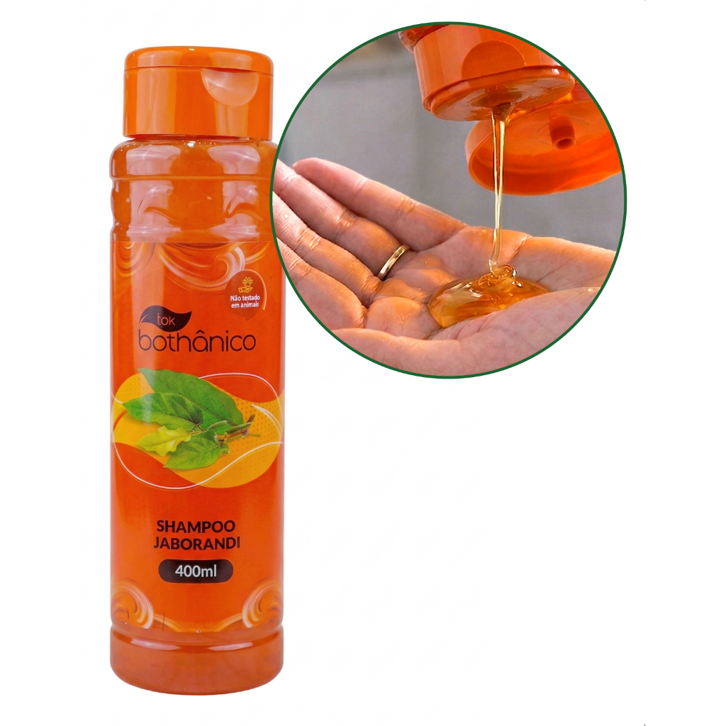 Shampoo Jaborandi 400ml Tok Bothanico Revitaliza Tonifica Fortalece Cabelo Quebradiço Maltratado