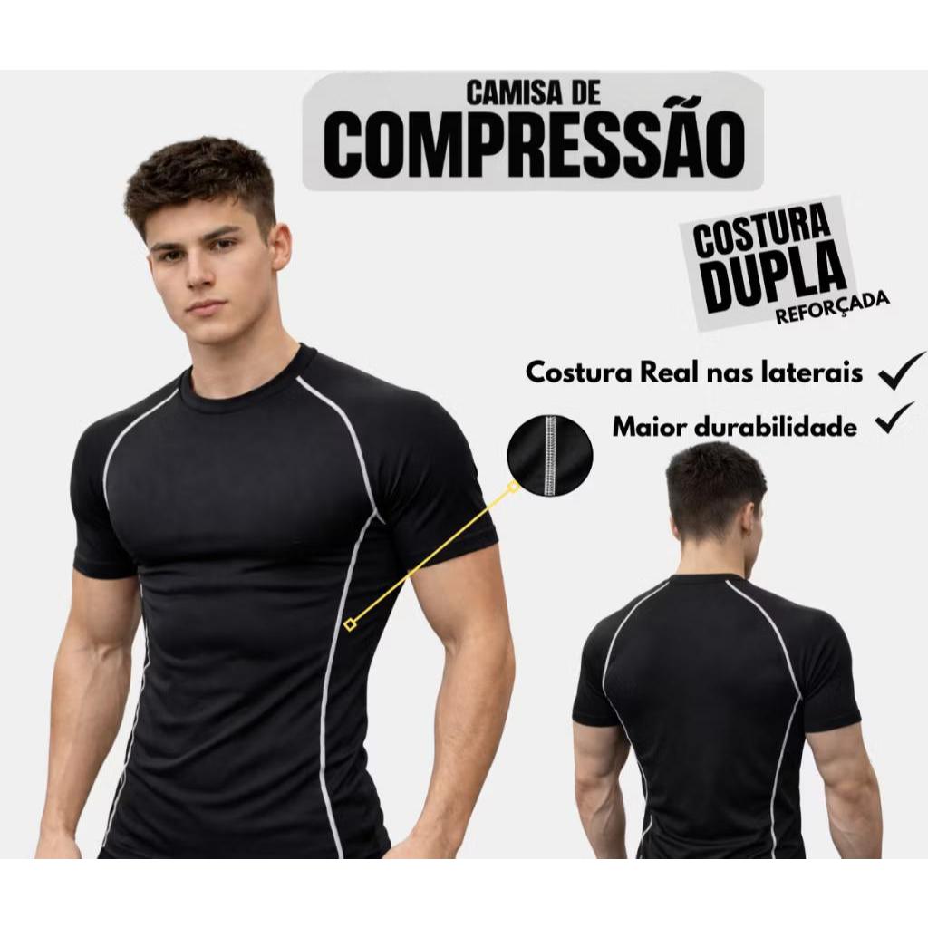 camisa compressão moda