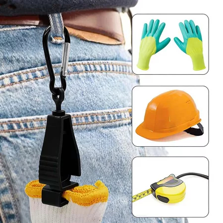 Clipe organizador multifuncional, prendedor de luvas portátil, clipe antiperda para camping ao ar livre.