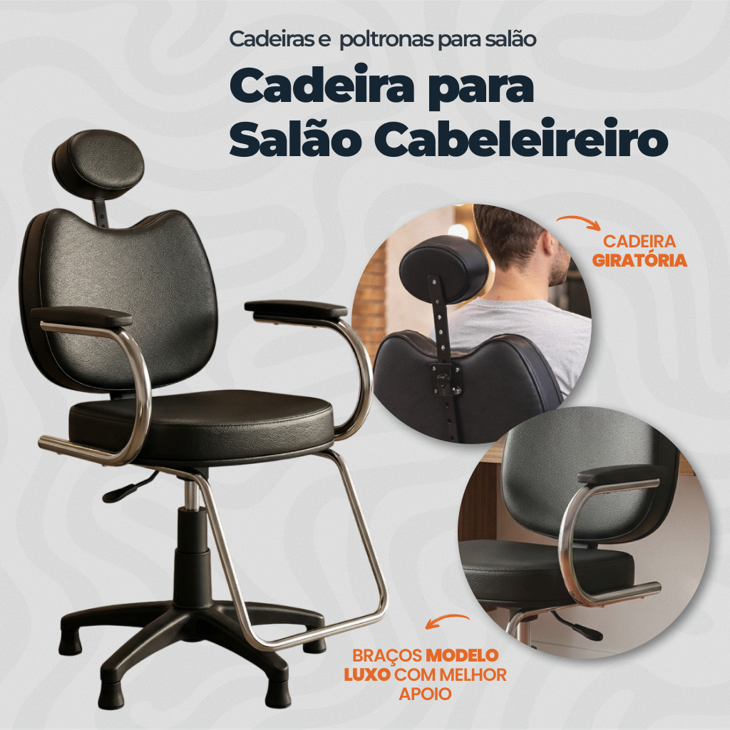 Cadeira Cabeleireiro Cadeira Para Salão Cabeleireiro Poltronas Salão Beleza