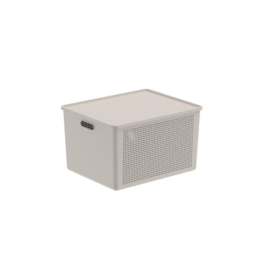 Cesto Organizador com Tampa Ou 32 Litros Linha Flow
