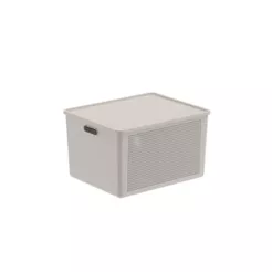 Cesto Organizador com Tampa Ou 32 Litros Linha Flow