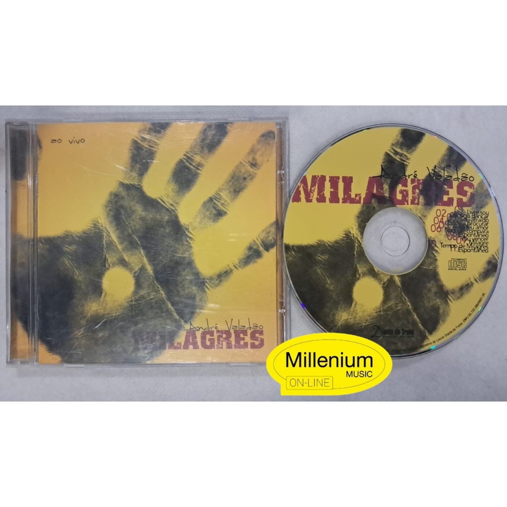 CD André Valadão  Milagres  Ao Vivo 2005 Original Gravadora Colecionador Ótimo Estado