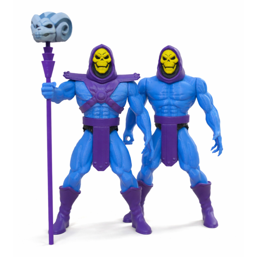 Esqueleto desenho He Man Retrô Boneco Articulado 3D 13cm Action Figure
