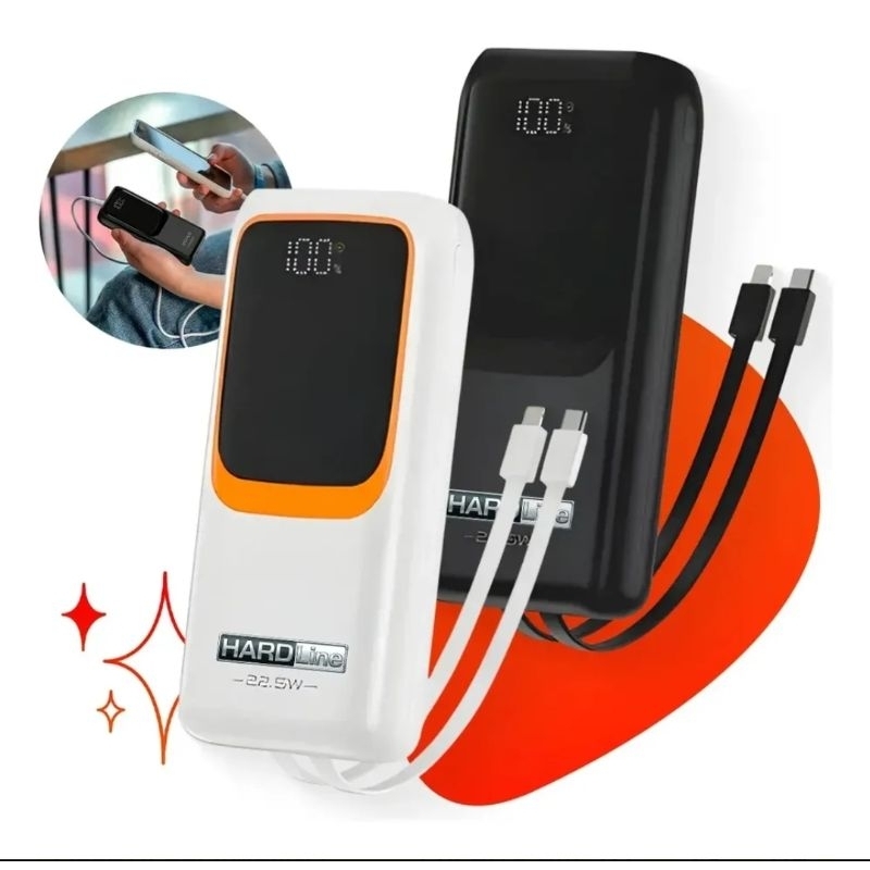 Carregador Portátil Power Bank Turbo 20000mah Universal Para iPhone Samsung Moto