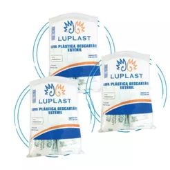 Luvas Plástica Ginecológicas Luplast Estéril