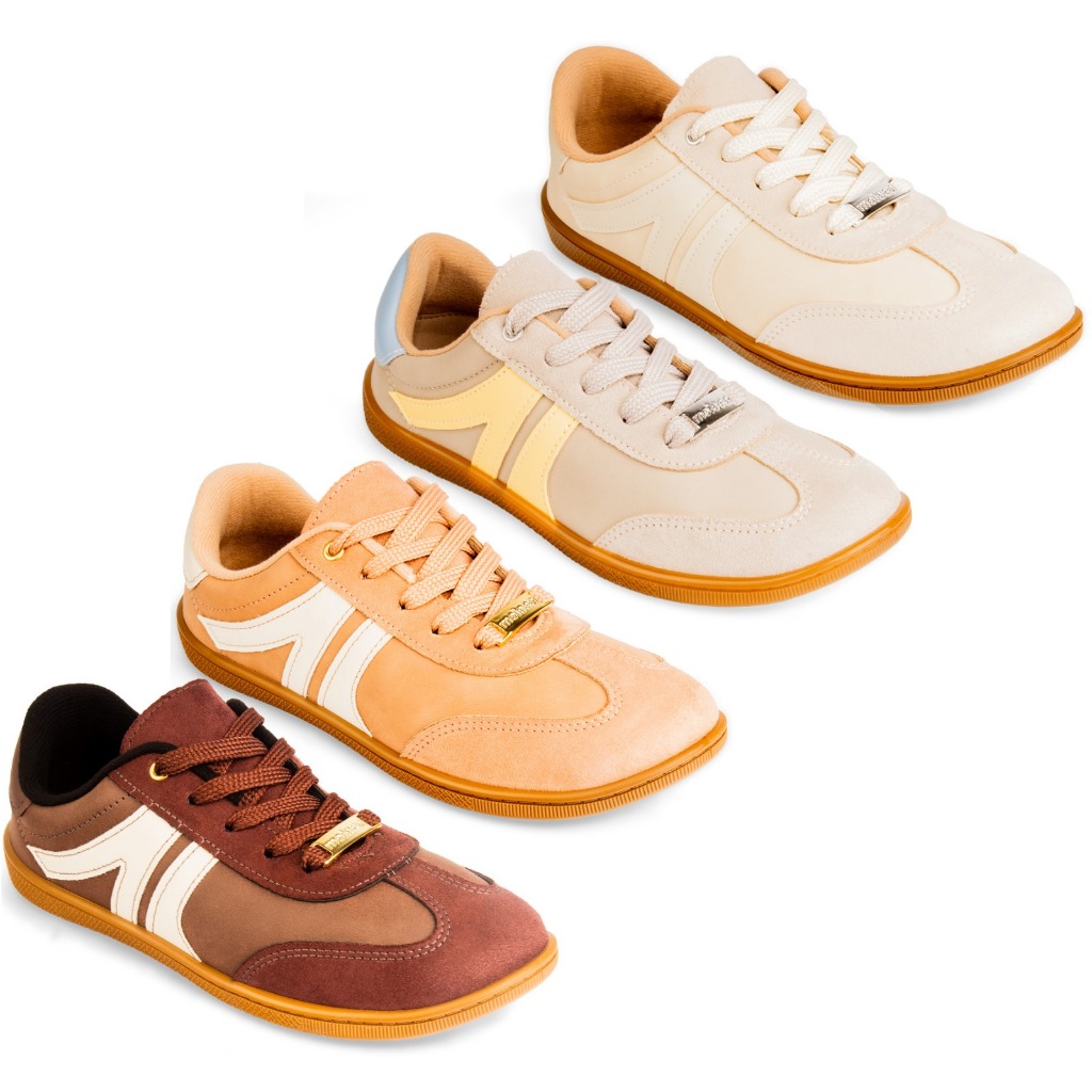 Tênis Moleca Feminino Tendência Retrô Confortável 5605-472