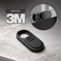 Protetor Tampa Câmera Webcam Anti-espião Notbook Celular Tablet