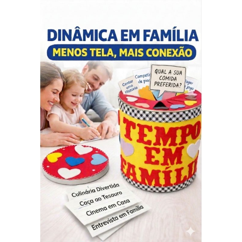 Lata Terapêutica Família | Dinâmica Familiar Infantil | Atividade Lúdica Educativa Recurso para Psicólogos e Professores