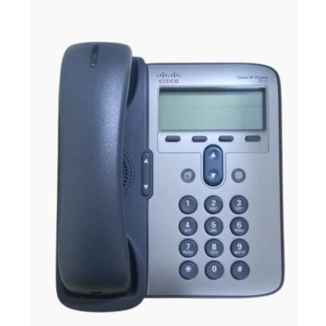 Telefone IP VoIP Cisco 7911G com Tela LCD e Suporte PoE