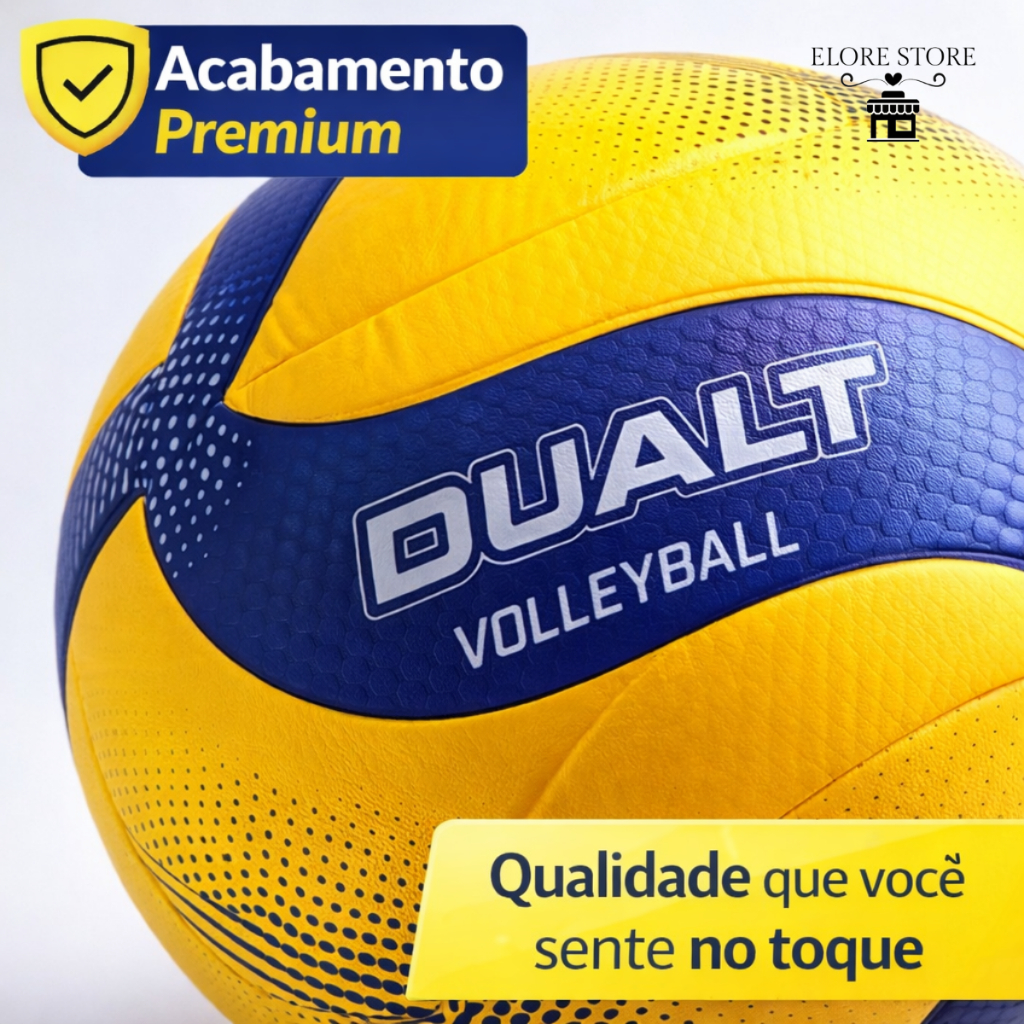 Bola de Vôlei Profissional Oficial Praia Quadra Com Bomba VP200 Dualt Alta Qualidade Resistente Treino Jogo Top Praia