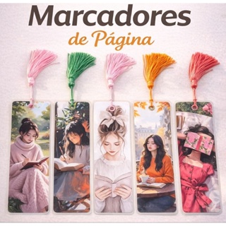Marcador de Página PLASTIFICADO com Tassel em Oferta na Shopee