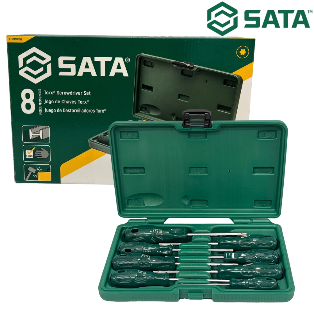 Jogo de Chave Torx Tipo Canivete Sata 8pc ST09305SJ - Qualidade e Desempenho