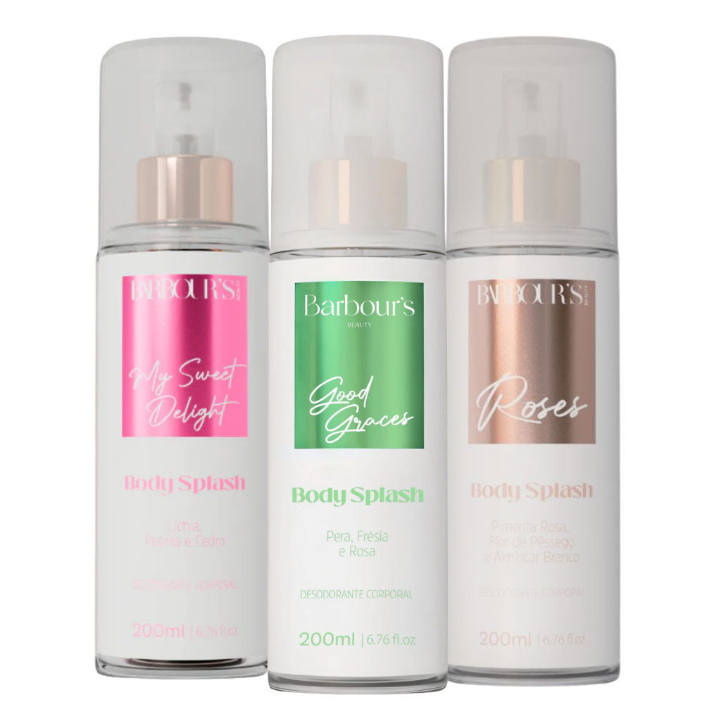 Kit 3 Body Splash Good Graces My Sweet Delight Roses Barbours em Oferta na Shopee