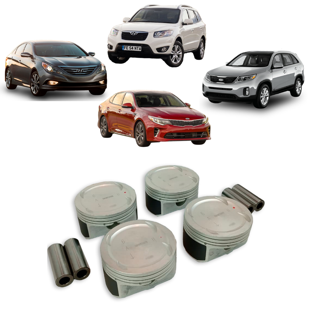 Jogo De Pistão para Sonata Santa Fé Optima Sorento 2.4 16v Gasolina STD