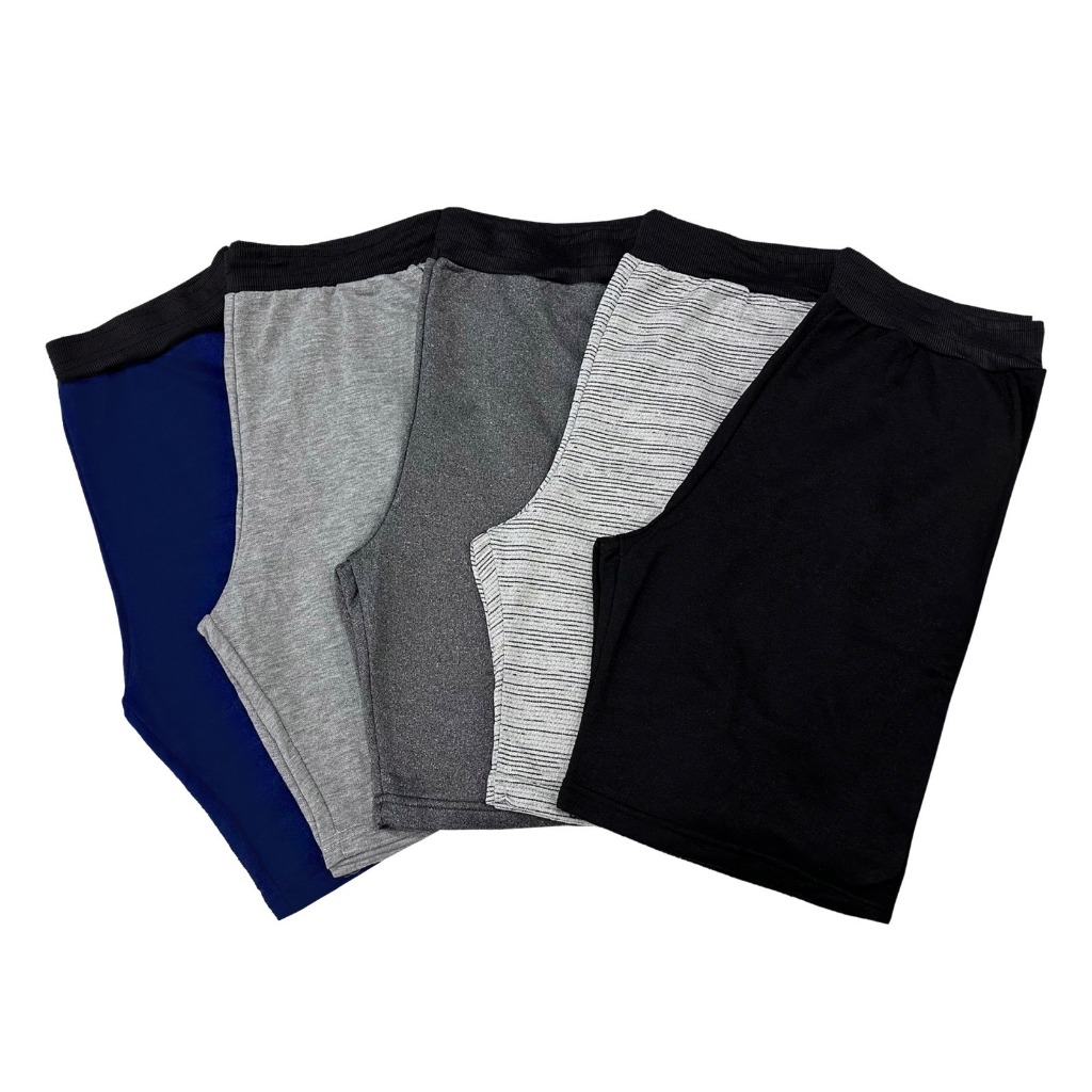 Imagem Kit 5 Bermuda Moletom Masculina Cores Sortidas