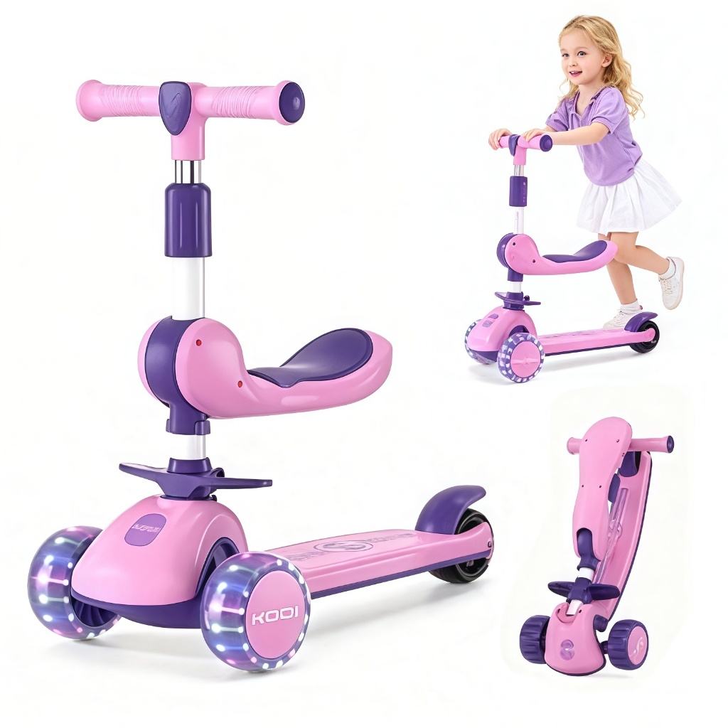 Patinete Infantil 3 em 1 | 1 a 12 Anos | Menino e Menina | Primeiro Patinete do Bebê