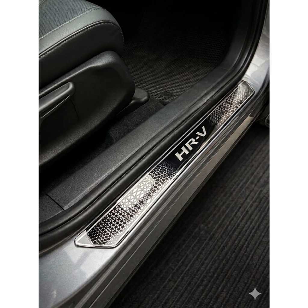 Soleira HR-V Resinada Preta Kit 4 Peças Honda hrv  Protetor de Porta Anti Risco Premium