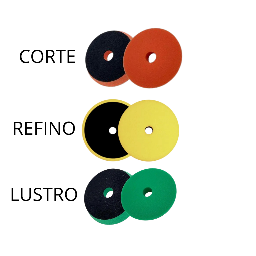 Boinas de Espuma 5" polegadas Detailer CORTE - REFINO - LUSTRO