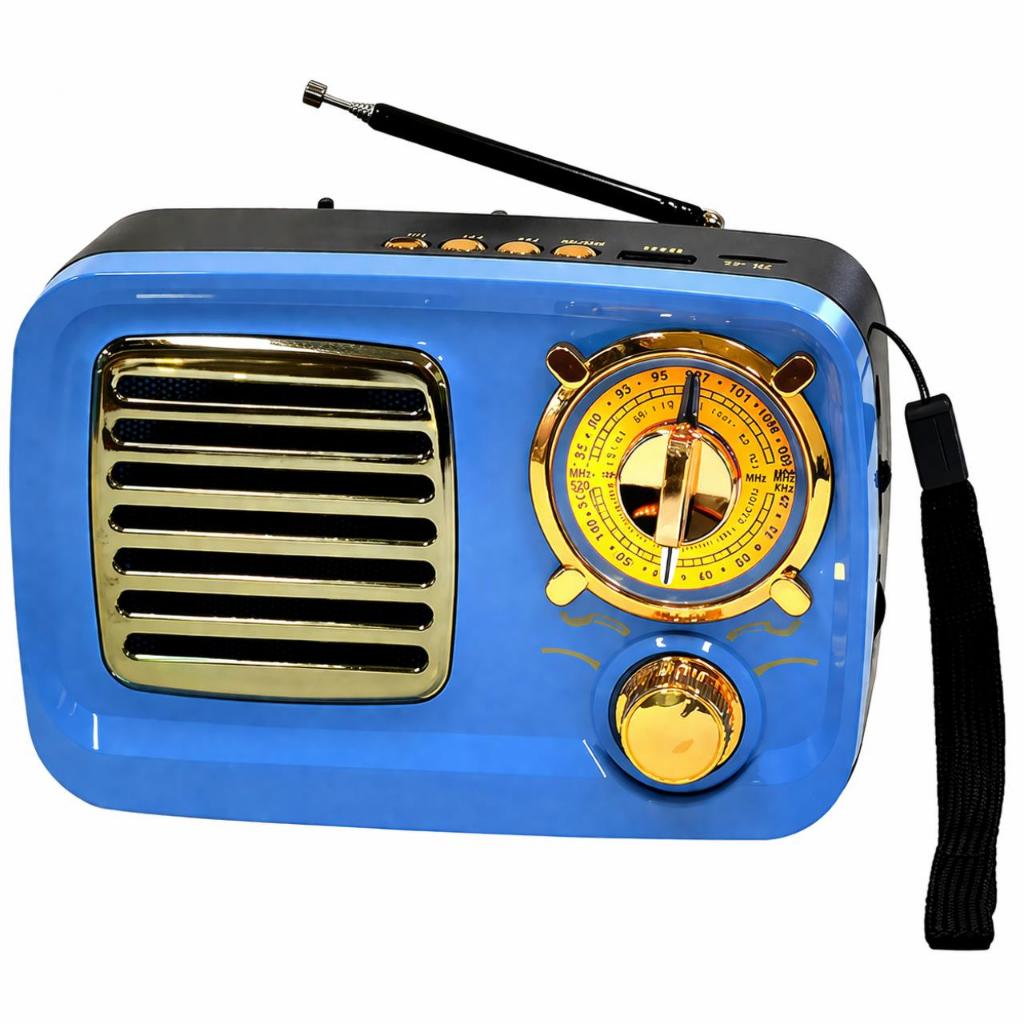 Rádio Portátil Bluetooth Ecopower EP-F218B AM FM SW USB SD Bateria Recarregável Bivolt MP3