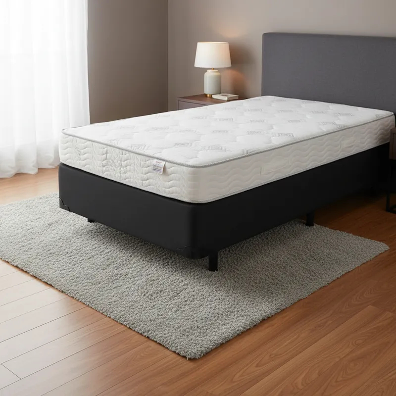 Cama Box com Colchão de Espuma D23 Ortobom Light Liso Solteiro 88cm