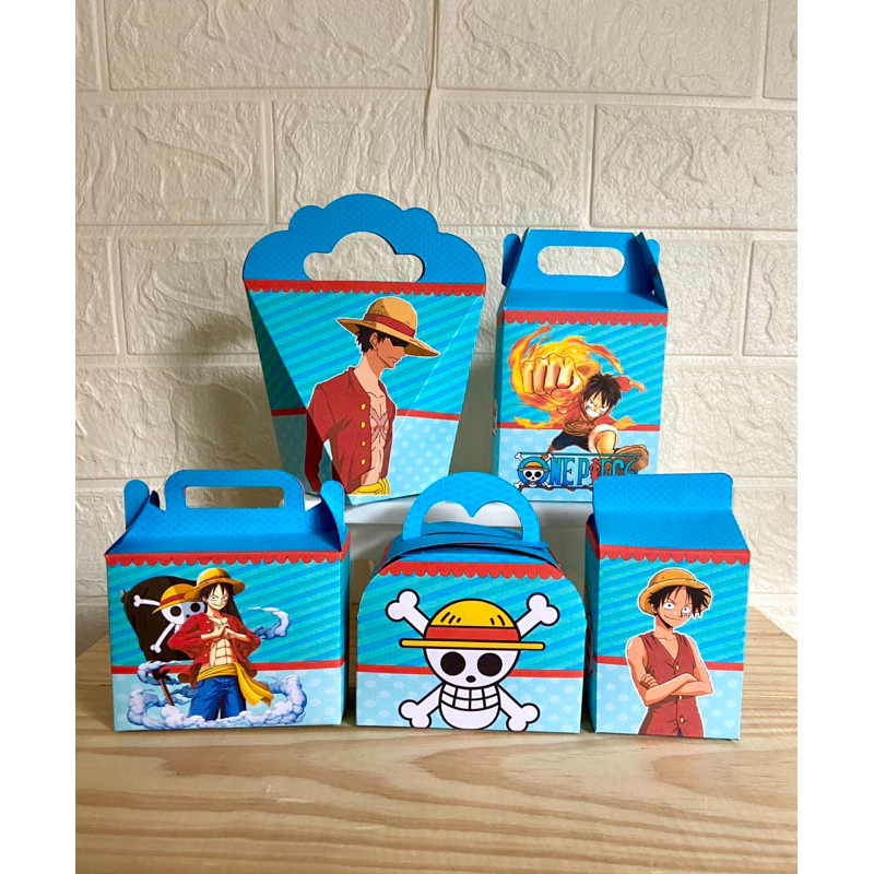 Kit Festa 20 Caixinhas One Piece  - Caixinhas para decoração e lembrancinha de aniversário - Pegue e Monte