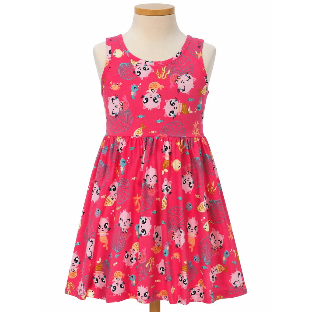 Vestido Infantil Malwee Kids Estampado Verão 4-6-8 Anos – Algodão, Confortável e Estiloso