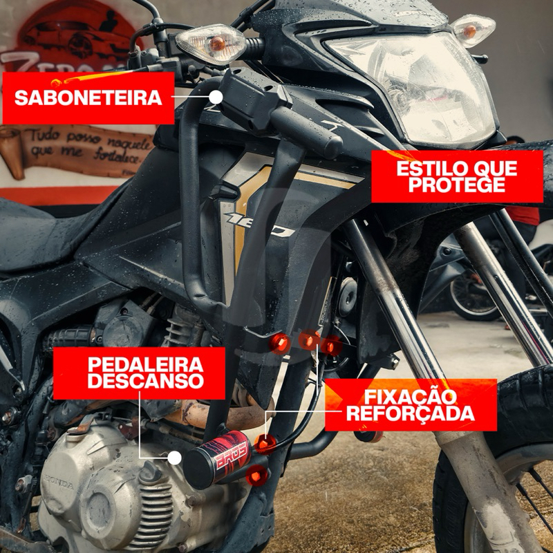 Protetor Carenagem Slider Moto Honda Bros Nxr 160 2019 2020 2024 2025 A 2026