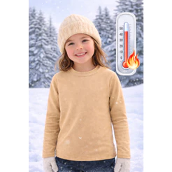 Camiseta Térmica Peluciada Infantil Unissex menino menina