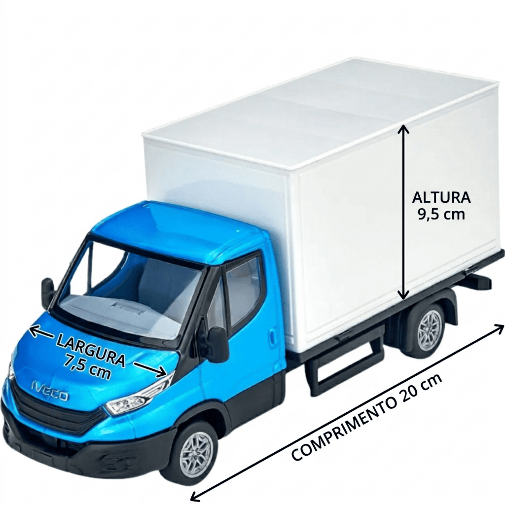 Miniaturade Carro Caminhão Iveco Daily  Escala1/30
