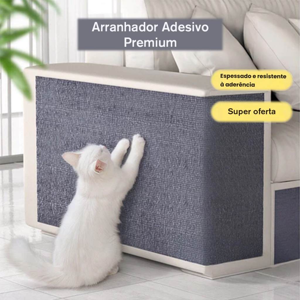 Arranhador Adesivo Premium: Sofá, Cama e Móveis Para Gato - Protetor Pet