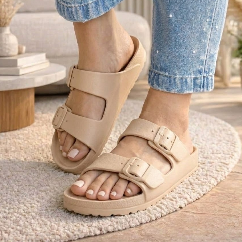 Sandália Feminina Slide Casual Chinelo Rasteirinha Ortopédico Confortável Leve e Macio - Promoção !
