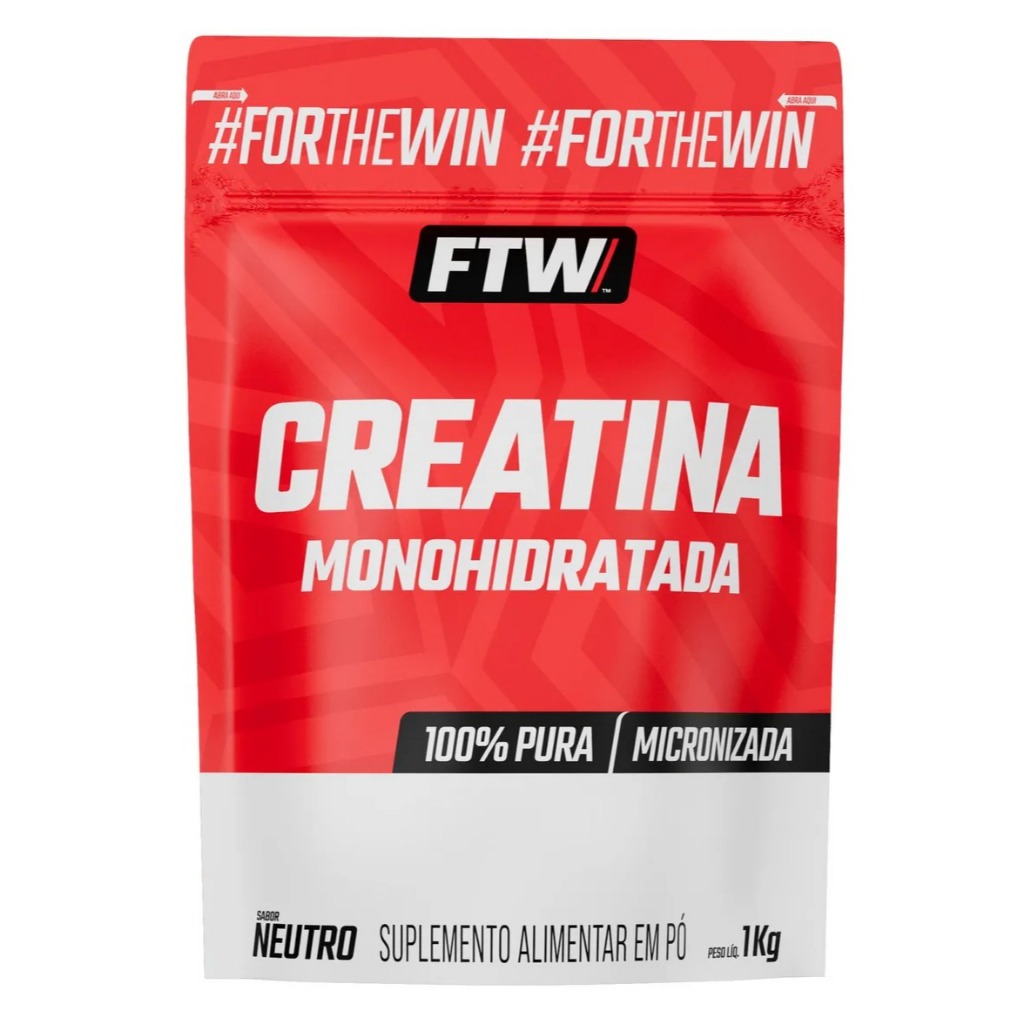 Creatina Monohidratada Pura Refil 1Kg Refil -  FTW em Oferta na Shopee