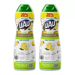 Kit 2un Saponáceo Cremoso UAU Limão 250ml Promo