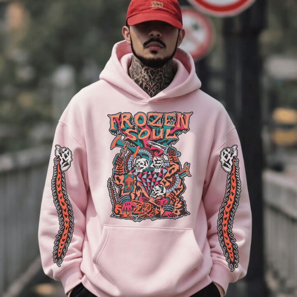 Moletom Estampado Stretwear Canguru Inverno Unisex Frio Algodão Estilosa e Confortavel Premium Cores Variadas Lançamento