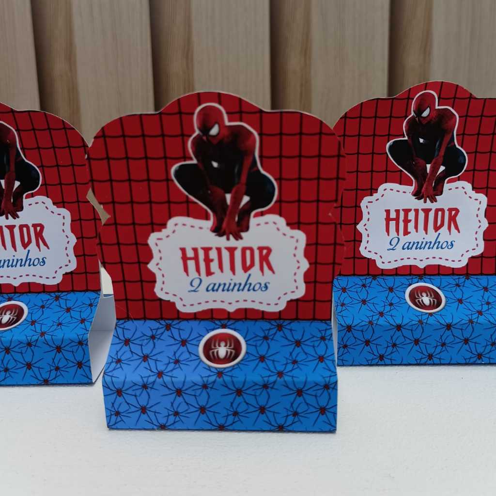 Porta Bis duplo Homem Aranha/Porta Bis personalizado Homem Aranha/lembrancinha personalizada