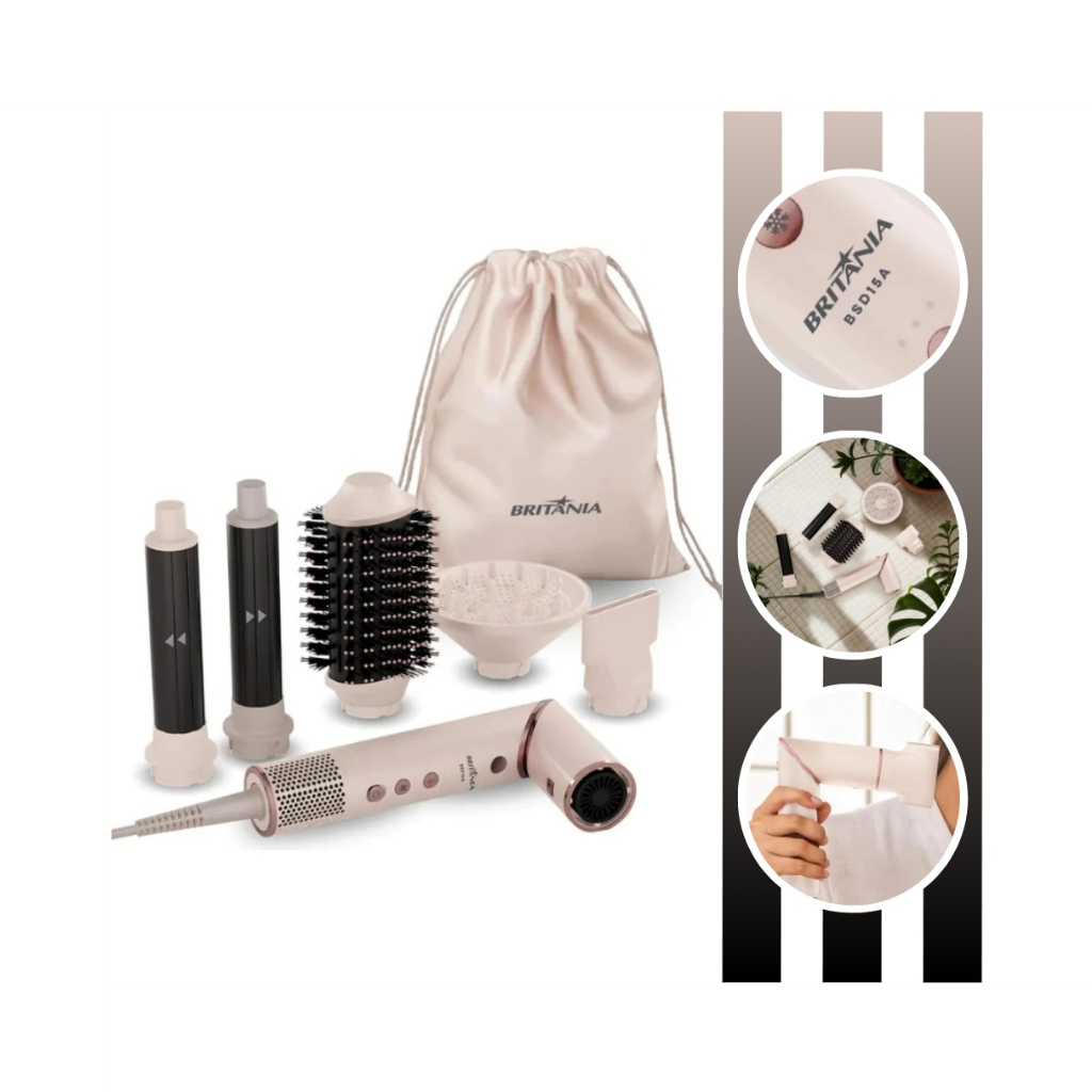 Secador De Cabelo BSD15A Motor BLDC Com Potência de 1450w Britânia