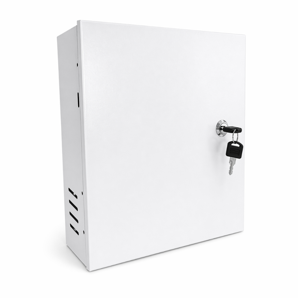 Caixa Vertical Para DVR com Fechadura (32 x 28 x 10 cm) - MAX ELETRON - CFTV - Câmeras e Acessórios Intelbras