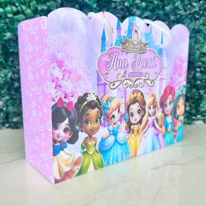 Sacolinhas Personalizadas para Festa – Princesas Baby – Pegue e Monte - Lembrancinha