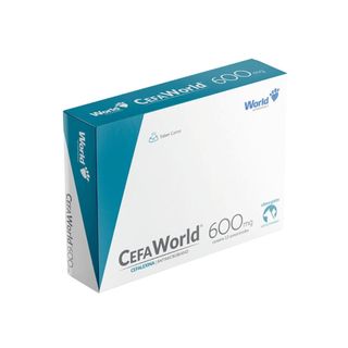 CefaWorld 600 mg Cães e Gatos Com 12 Comprimidos - World