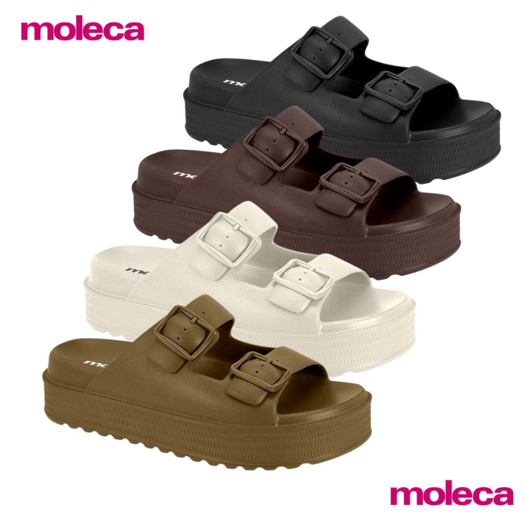 Sandalia Feminina Moleca Nuvem Confortavel Fivela Ajustavel Ref: 5577.100
