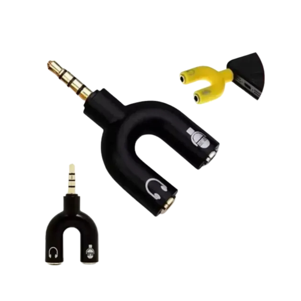 Adaptador P3 para P2 Compativel com Celular Notebook Console para Audio Fone Headset Microfone Lapela